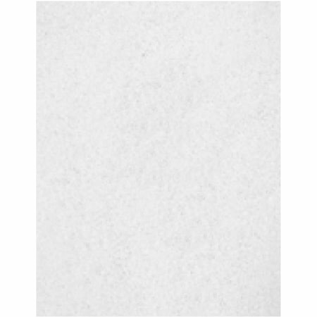 Genuine Joe Polishing Floor Pad - 14in x 20in - White -5 / Pack, 5PK GJOH8054